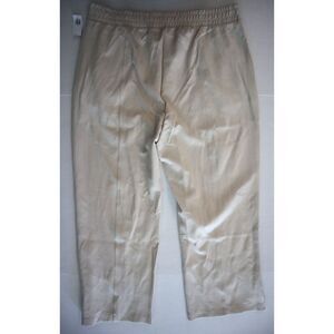 Old Navy Active Women's Sz XL Beige Dynamic Fleece High-Rise Wide Leg Pants